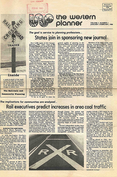 First issue of The Western Planner 1980