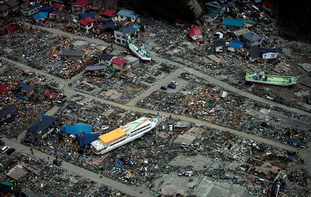 Aftermath of Japan Tsunami