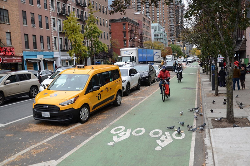 10th Avenue bike lane, New York City