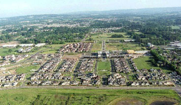 Aerial view of Orenco Station