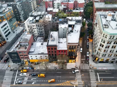 city street view from above