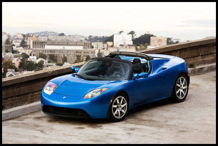 Tesla Roadster publicity shot